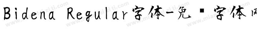 Bidena Regular字体字体转换